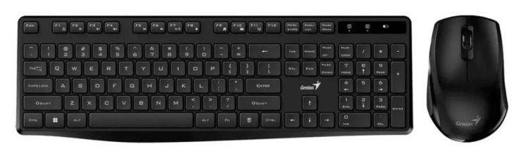Клавиатура и мышь Genius KM-8206S 31340017402 Black, silent (клавиатура KB-7200 и мышь NX-8006S)