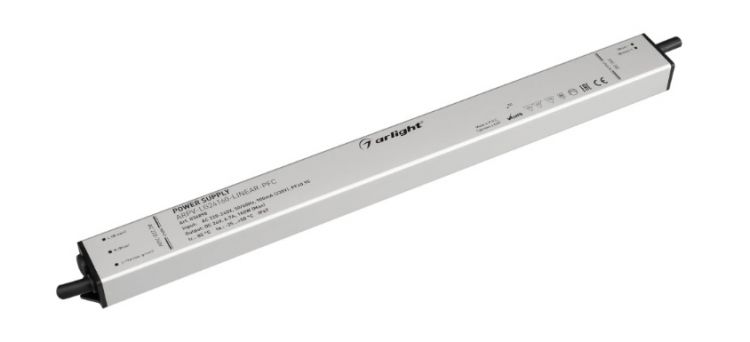 

Блок питания Arlight ARPV-LG24160-LINEAR-PFC 034890 (24V, 6.7A, 160W) IP67 металл, ARPV-LG24160-LINEAR-PFC