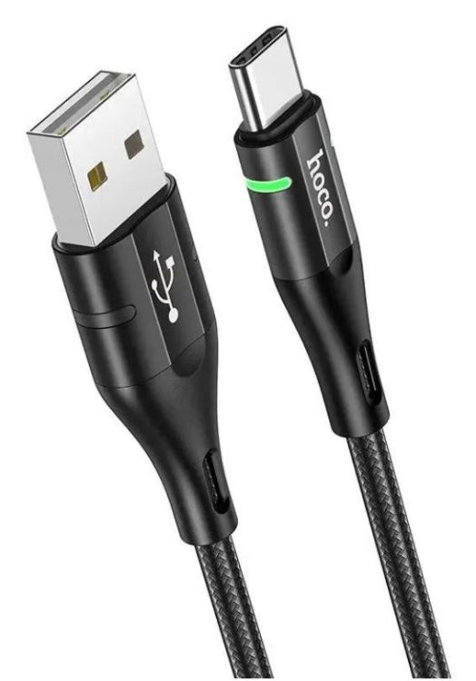 

Кабель Hoco U93 Shadow Type-C USB (m)-USB Type-C (m) 1.2м черный, коробка, U93 Shadow