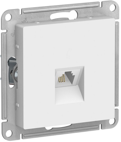 

Розетка телефонная Systeme Electric ATN001381 AtlasDesign RJ11, механизм, лотос, ATN001381