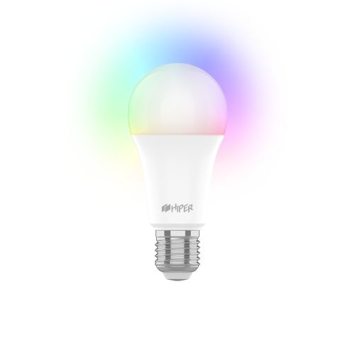 Лампа HIPER IoT A60 RGB умная цветная LED/Wi-Fi/E27/10Вт/2700K - 6500K/940лм