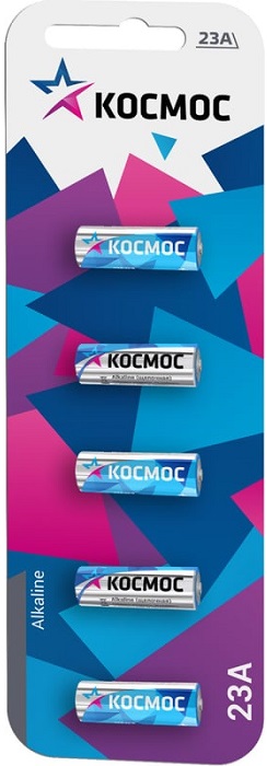 

Батарейка Космос KOC23A5BL 23А (MN21, 3LR50), 5 шт, KOC23A5BL