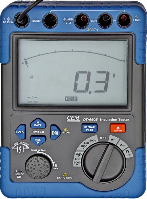 

Мегаомметр CEM DT-6605 CEM 481653, DT-6605