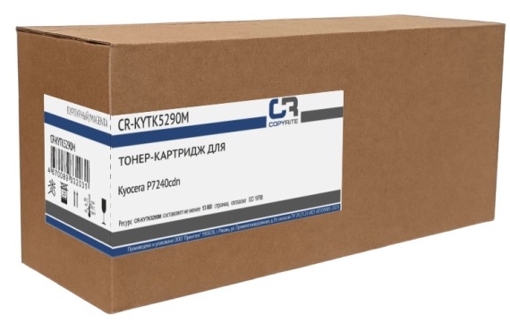 

Тонер-картридж CopyRite CR-KYTK5290M для Kyocera P7240cdn TK-5290M, 13000, 11000 стр, magenta, CR-KYTK5290M