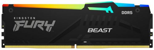 Модуль памяти DDR5 16GB Kingston FURY KF556C40BBA-16 Beast RGB 5600MHz CL40 1RX8 1.25V 16Gbit RTL
