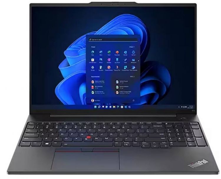 Ноутбук Lenovo ThinkPad E16 Gen 1 21JN00CKGP i7-13700H/16GB/512GB SSD/Iris Xe graphics/16" WUXGA IPS/WiFi/BT/cam/noOS/graphite black