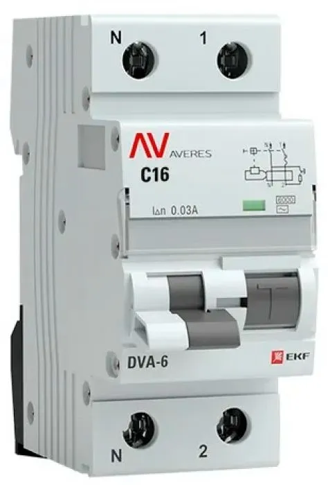 фото EKF rcbo6-1pn-16C-30-ac-av