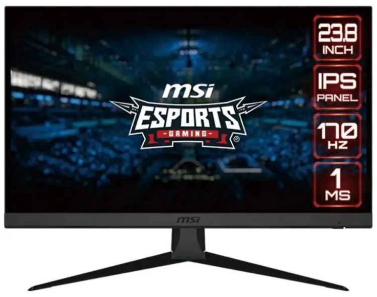 

Монитор 23,8" MSI Optix G2422 9S6-3BA41T-205 1920x1080, 16:9, IPS, 170Hz, 1ms, 1100:1, 250cd, 178гр/178гр, HDMI, DP, FreeSync Premium, черный, Optix G2422