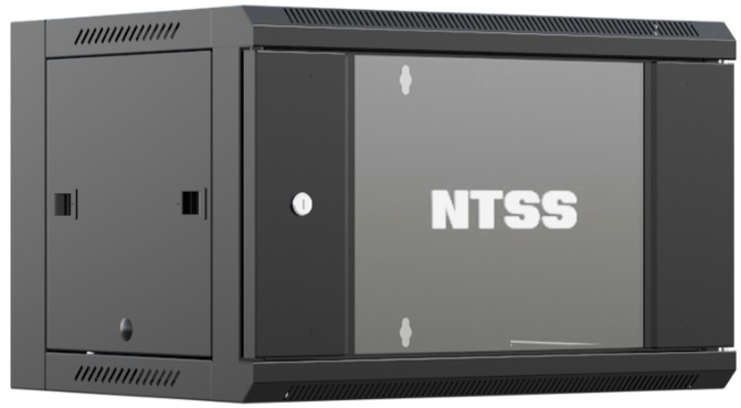 

Шкаф настенный NTSS W 15U 600х600х770мм, 2 профиля 19", дверь стеклянная, черный RAL 9005 (NTSS-W15U6060GS-BL), W