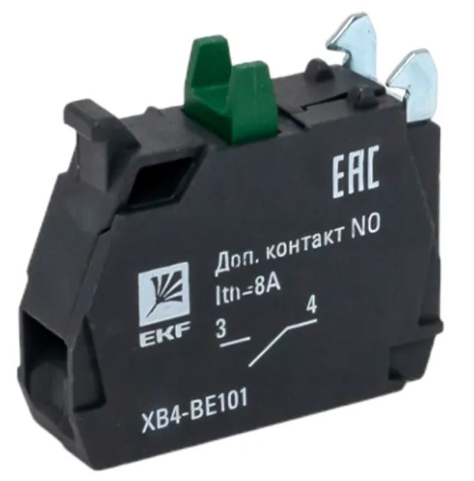 

Контакт дополнительный EKF XB4-BE101 XB4 NO (зеленые), XB4-BE101