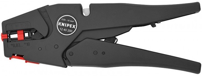 

Стриппер Knipex KN-1240200 самонастраивающийся со сменными ножами применим для плоского кабеля зачистка: d 0.03-10мм (AWG 32-7), KN-1240200