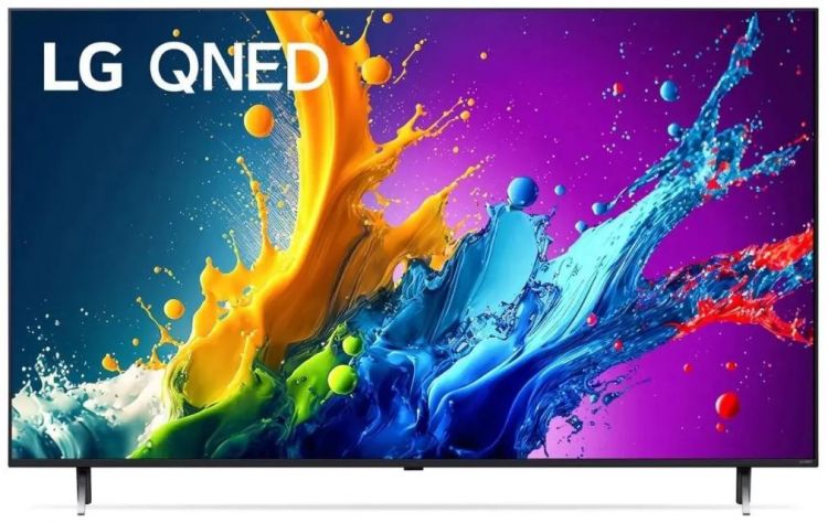 Телевизор LG 65QNED80T6A.ARUB 65"/черный титан/4K Ultra HD/60Hz/DVB-T/DVB-T2/DVB-C/DVB-S/DVB-S2/USB/WiFi/Smart TV