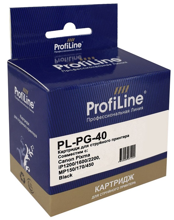 

Картридж ProfiLine PL_PG-40_BK струйный для принтеров Canon FAX-JX200/210/500/510/MultiPASS-450/PIXMA-MP140/MP150/MP160/MP170/MP180/MP190/MP210/MP220/, PL_PG-40_BK