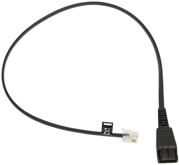 

Переходник Jabra 8800-00-25 QD на RJ10, прямой, 50 см, Siemens, 8800-00-25