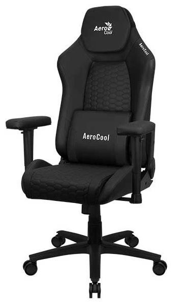 

Кресло игровое AeroCool CROWN Leatherette All Black до 150кг, искуственная кожа, 2 подушки, 2D подлокотник, CROWN Leatherette