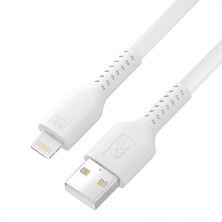 

Кабель интерфейсный 4PH 4PH-R90071 0.5m USB AM/Lightning - поддержка всех iOS, MFi, белый, 1000726598, 4PH-R90071