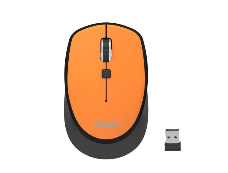 

Мышь Wireless Filum FL-MW10-OE оптическая 2.4 ГГц USB 4 кл., DPI: 800/1200/1600, питание АА 1 шт., оранжевый, Windows XP/Vista/7/8/10, MacOS, FL-MW10-OE