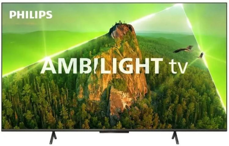 Телевизор LED Philips 50PUS8108/60 50"/Series 8/хром/4K Ultra HD/60Hz/DVB-T/DVB-T2/DVB-C/DVB-S/DVB-S2/USB/WiFi/Smart TV (RUS)