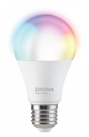 Лампа Digma DiLight A1 DLA1E27 умная E27 11Вт 1150lm Wi-Fi