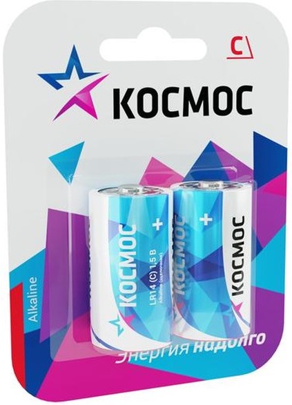 

Батарейка Космос KOCLR14MAX2BL алкалиновые, 2 шт, С (LR14, R14, UM2), KOCLR14MAX2BL