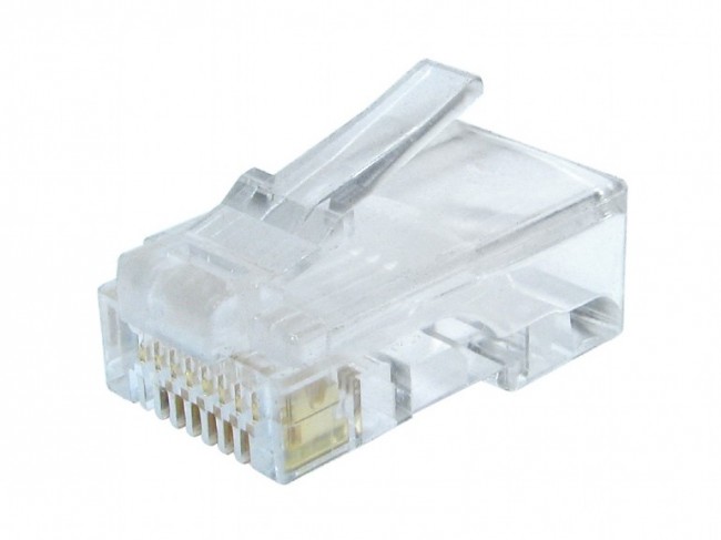 

Вилка Cablexpert LC-8P8C-002 RJ-45 (8P8C) универсальная кат.6, контакты 30 микрон (100 шт.), LC-8P8C-002