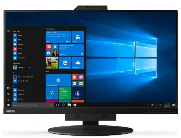 Монитор 27" Lenovo TIO 27 11JHRAT1EU 16:9 Non-touch IPS 2561x1440 6ms 1000:1 350cd/178/178/HDMI-in/DP-in/IR Camera/Speakers, LTPS (Reply.10YFRAT1EU)