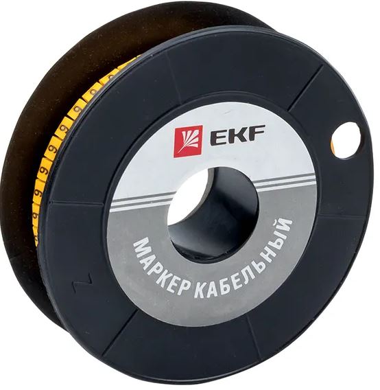 

Маркер на кабель EKF plc-KM-4-6 4,0 мм2 "6" (500 шт.) (ЕС-2), plc-KM-4-6