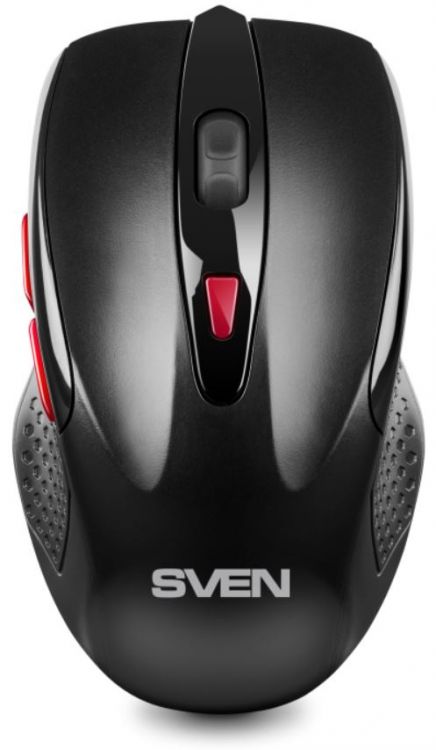 

Мышь Wireless Sven RX-450W SV-021825 чёрная (2,4 GHz, АКБ, 5+1кл. 1200-3200DPI, блист.), RX-450W