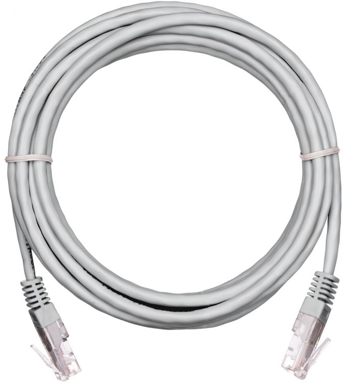 

Кабель патч-корд U/UTP 5e кат. 0.3м Netlan EC-PC4UD55B-BC-PVC-003-GY-10 2хRJ45/8P8C 26AWG(7x0.16 мм), чистая медь, PVC нг(B), серый, уп/10шт, EC-PC4UD55B-BC-PVC-003-GY-10