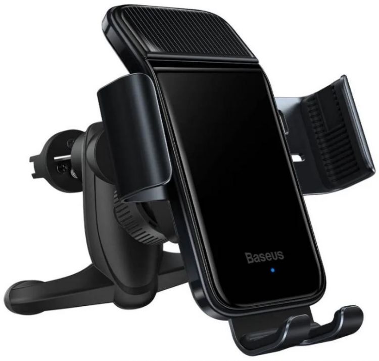 Держатель автомобильный Baseus SUZG000001 Smart Solar Power Wireless Electric Holder black unipha mobile ring holder black