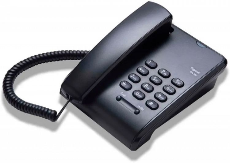 Телефон проводной Gigaset DA180 S30054-S6535-S301 черный