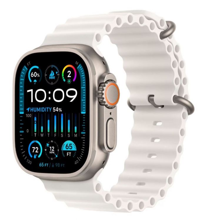

Часы Apple Watch Ultra 2 49mm MREJ3 Titanium Case with White Ocean Band (LL/A), Watch Ultra 2 49mm