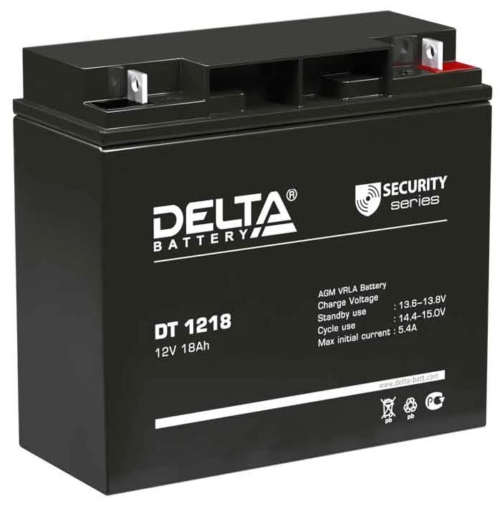 

Батарея Delta DT 1218 12В, 18Ач, DT 1218