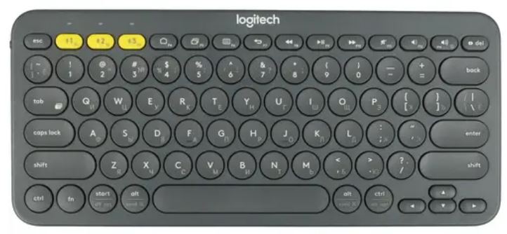 Клавиатура Wireless Logitech K380 920-007590 серая, Multi-Device, Bluetooth Classic 3.0