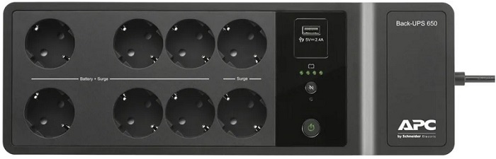 Источник бесперебойного питания APC BE650G2-GR Back-UPS 650VA, 230V, 1 USB charging port