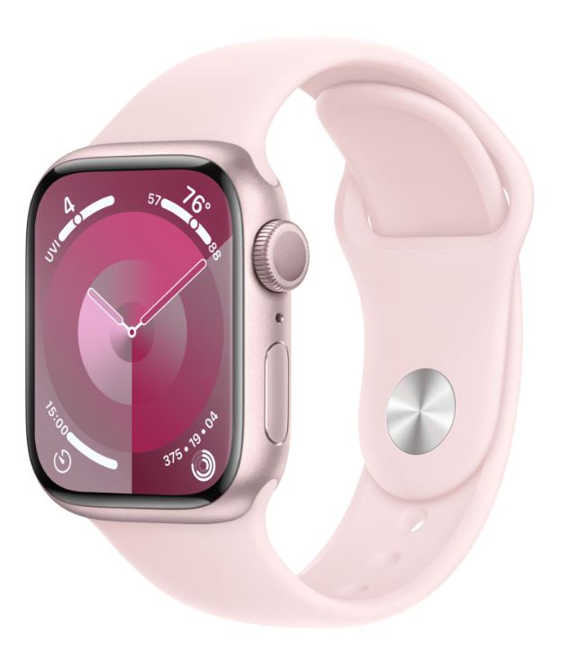 Часы Apple Watch S9 41mm Pink Aluminium Case with Light Pink Sport Band - M/L