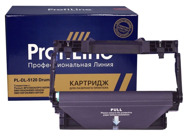 Драм-картридж ProfiLine PL_DL-5120_Drum для принтеров Pantum BP5100DN/DP5100DW/BM5100ADN/BM5100ADN/B, цвет черный