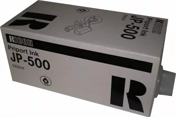 Чернила Ricoh Digital Duplicator Ink Black Type 500 893536 - фото 1
