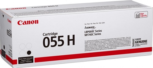 Тонер-картридж Canon 055H BK 3020C002 черный для i-SENSYS серий MF740/LBP660 (3020C004) 7600стр.