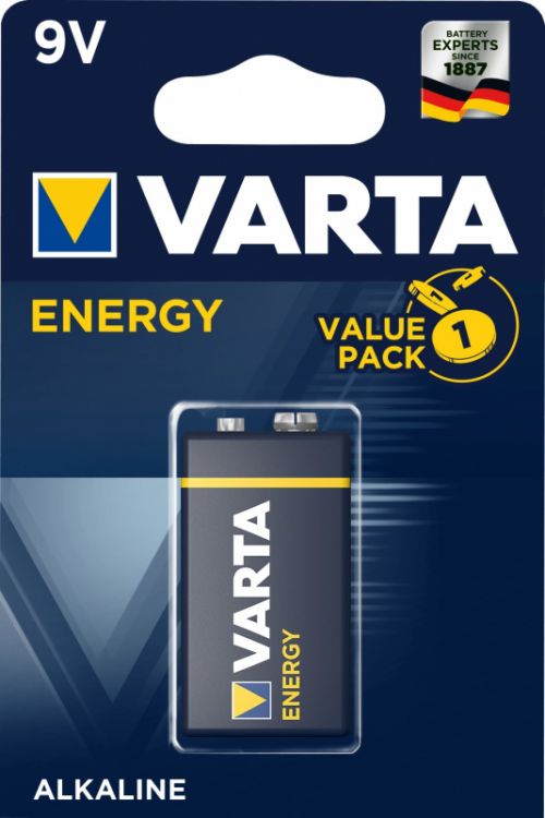 

Батарейка Varta ENERGY Крона 6LR61 04122229411 BL1 Alkaline 9V, ENERGY Крона 6LR61