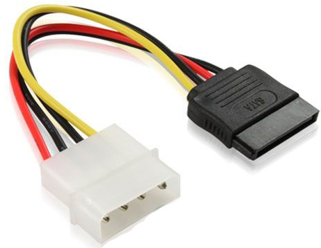 Переходник питания Gembird CC-SATA-PS Cablexpert 15см, molex 4pin/sata 15pin, пакет