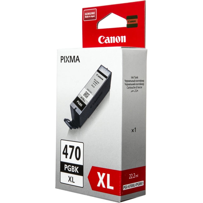 

Картридж Canon PGI-470XL PGBK 0321C001 для MG5740, MG6840, MG7740. Чёрный. 500 страниц., PGI-470XL PGBK