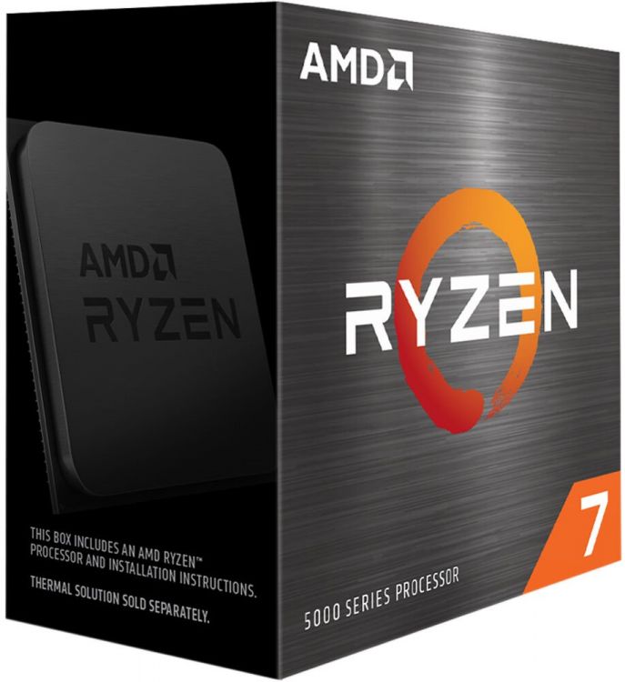 Процессор AMD Ryzen 7 5800X 100-100000063WOF Zen 3 8C/16T 3.8-4.7GHz (AM4, L3 32MB, 7nm, 105W) BOX w/o cooler