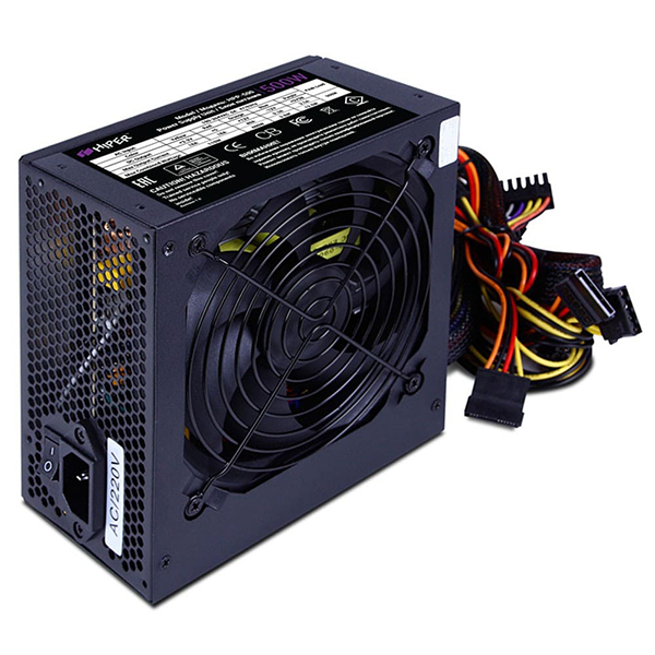 

Блок питания ATX HIPER HPP-500 500W, Active PFC, 120mm fan, черный) BOX, HPP-500