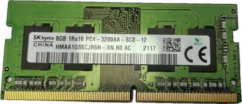 Модуль памяти SODIMM DDR4 8GB Hynix original HMAA1GS6CJR6N-XN PC4-25600 3200MHz CL22 single rank 1.2