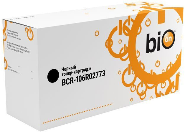 

Картридж BION BCR-106R02773 для Xerox Phaser 3020/WorkCentre 3025 (1500 стр.) с чипом, BCR-106R02773