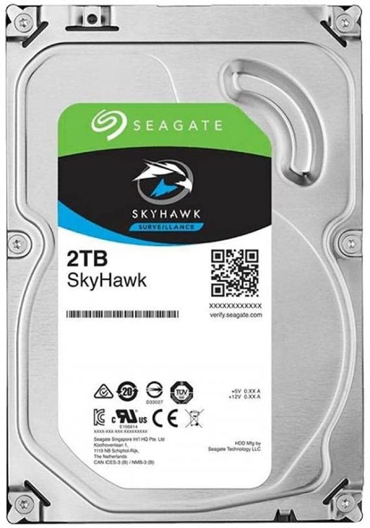 

Жесткий диск 2TB SATA 6Gb/s Seagate ST2000VX015 SkyHawk 3.5" 5900rpm 256MB для систем видеонаблюдения, ST2000VX015