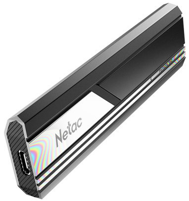 

Внешний SSD USB 3.2 Gen 2 Type-C Netac NT01ZX10-002T-32BK ZX10 2TB 1050/1050MB/s, NT01ZX10-002T-32BK