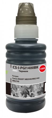 Чернила Cactus CS-I-PGI1400BK черный 100мл для Canon MAXIFY MB2040/MB2140/MB2740