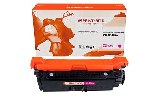 Картридж Print-Rite PR-CE403A пурпурный (6000стр.) для HP CLJ M551 series